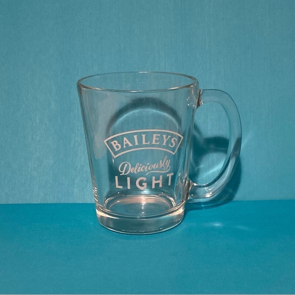 Clear Glass Baileys Cup Mug made in Italy